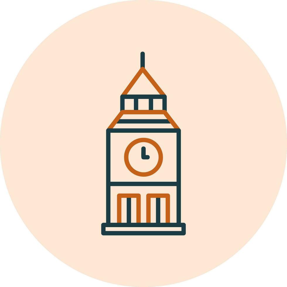 Clock Tower Vector Icon