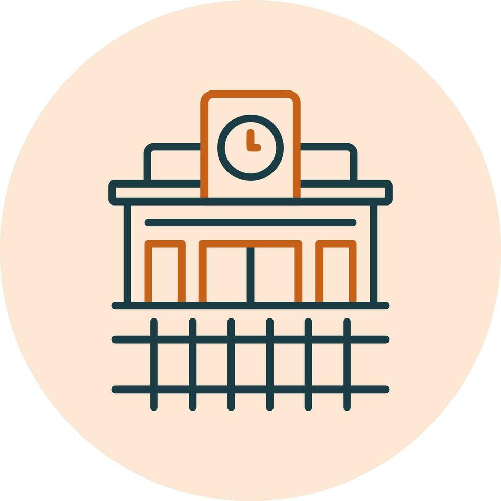 Train Station Vector Icon