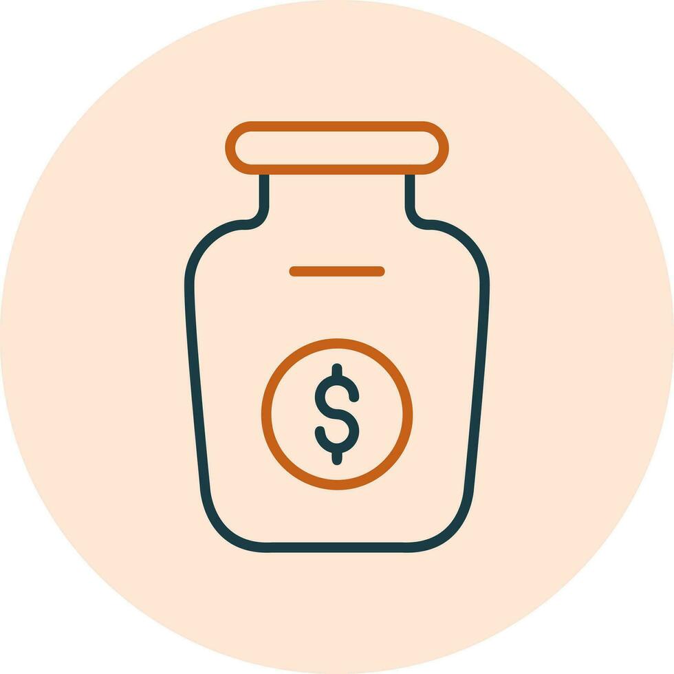 Money Jar Vector Icon