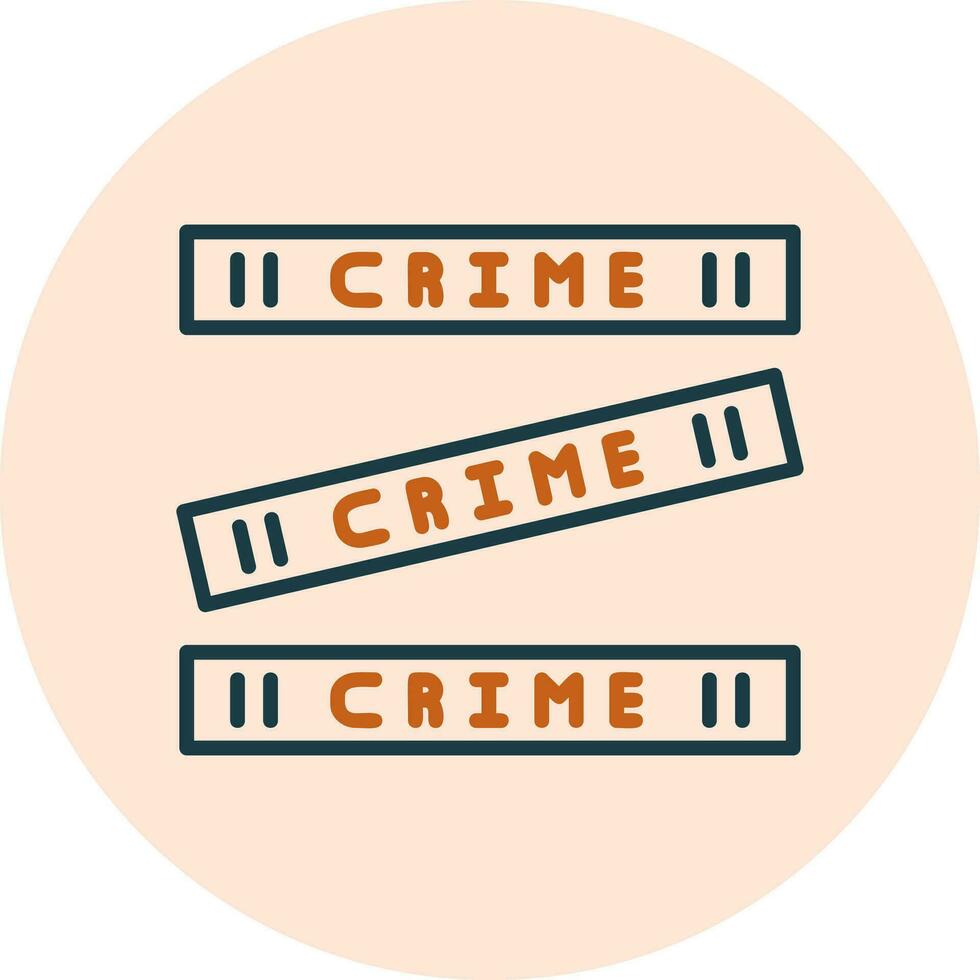 crimen escena vector icono