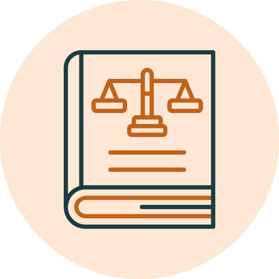 Law Book Vector Icon