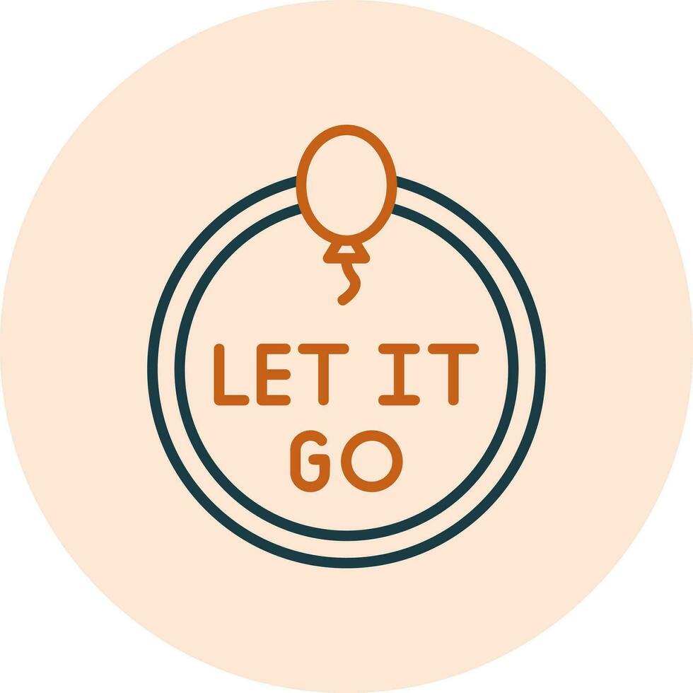 Let It Go Vector Icon