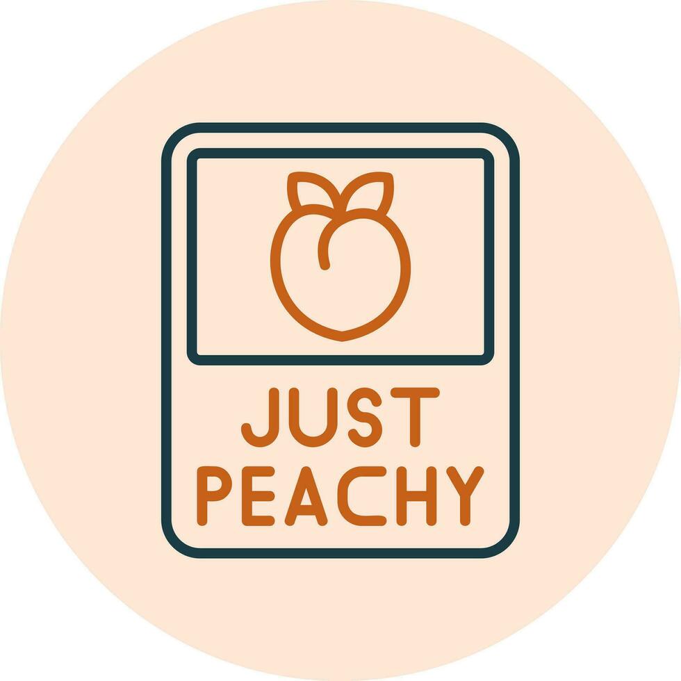 Just Peachy Vector Icon