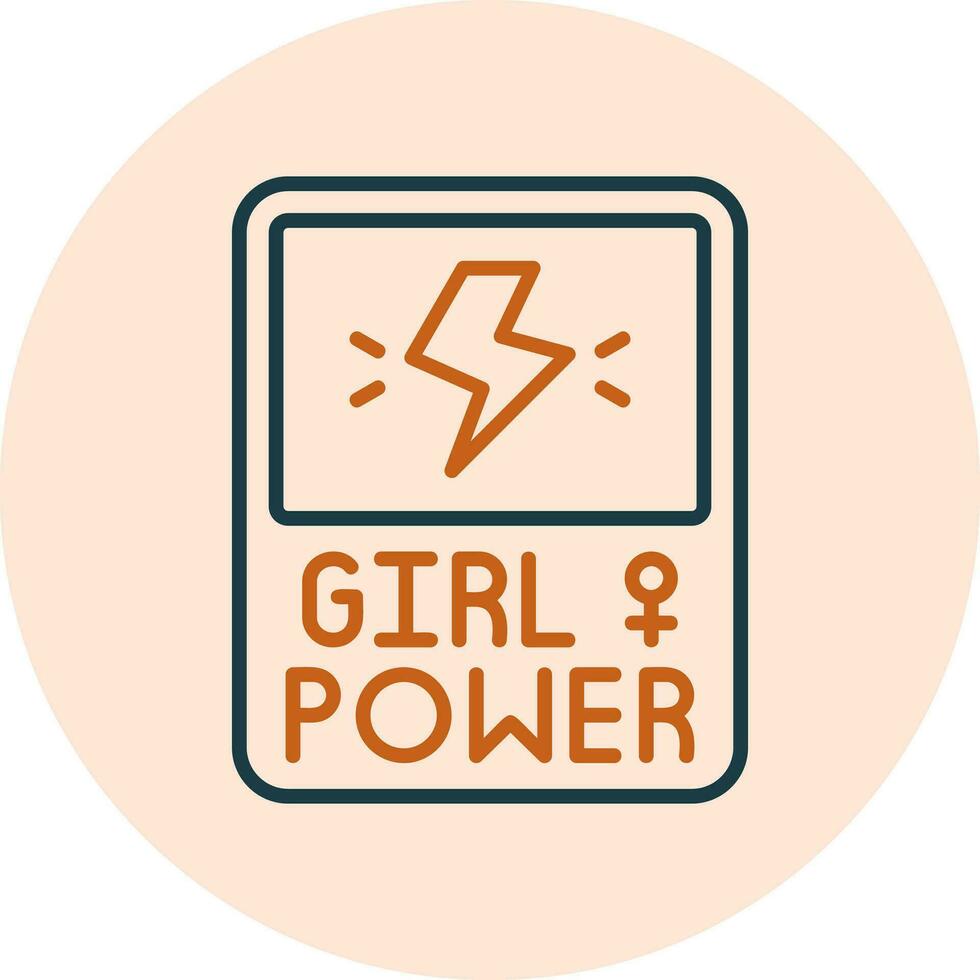 Girl Power Vector Icon