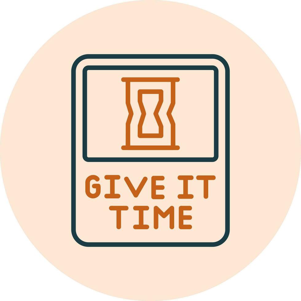 Give It Time Vector Icon