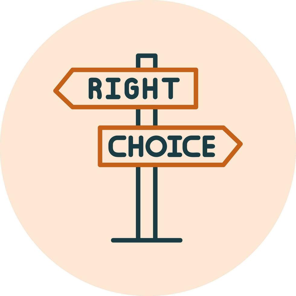 Right Choice Vector Icon