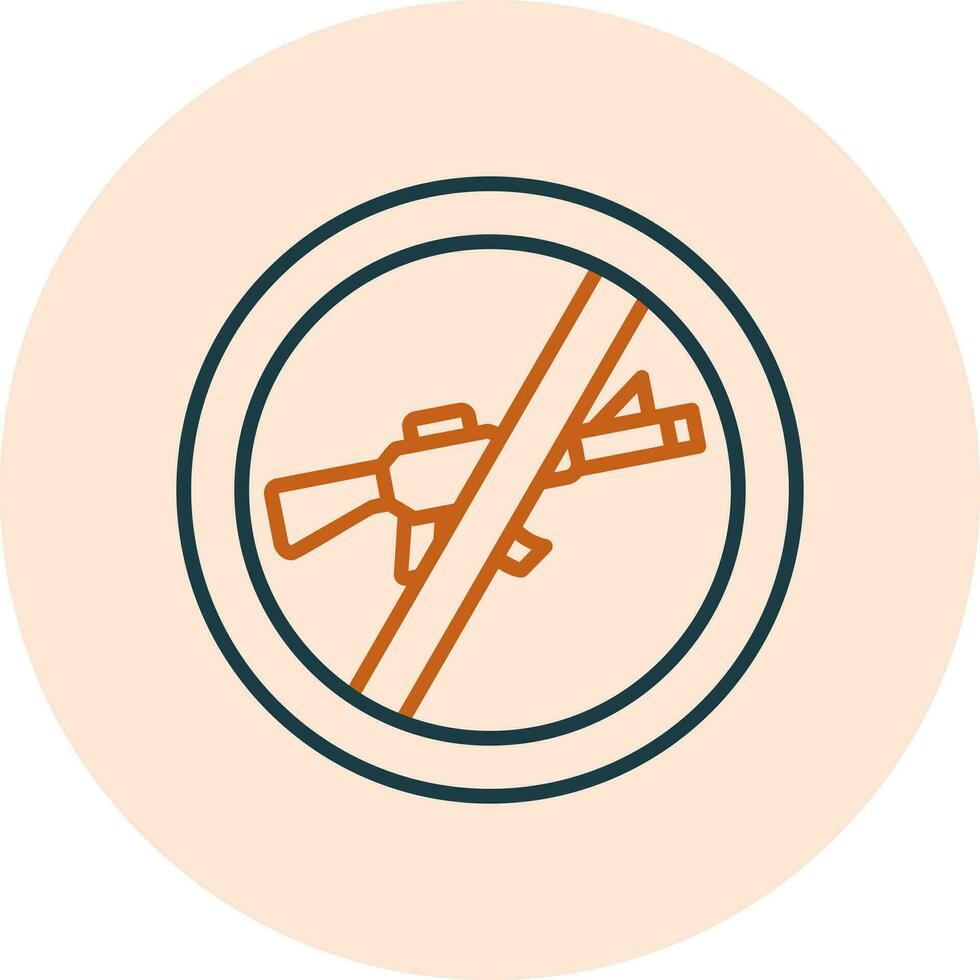 No Rifle Vector Icon