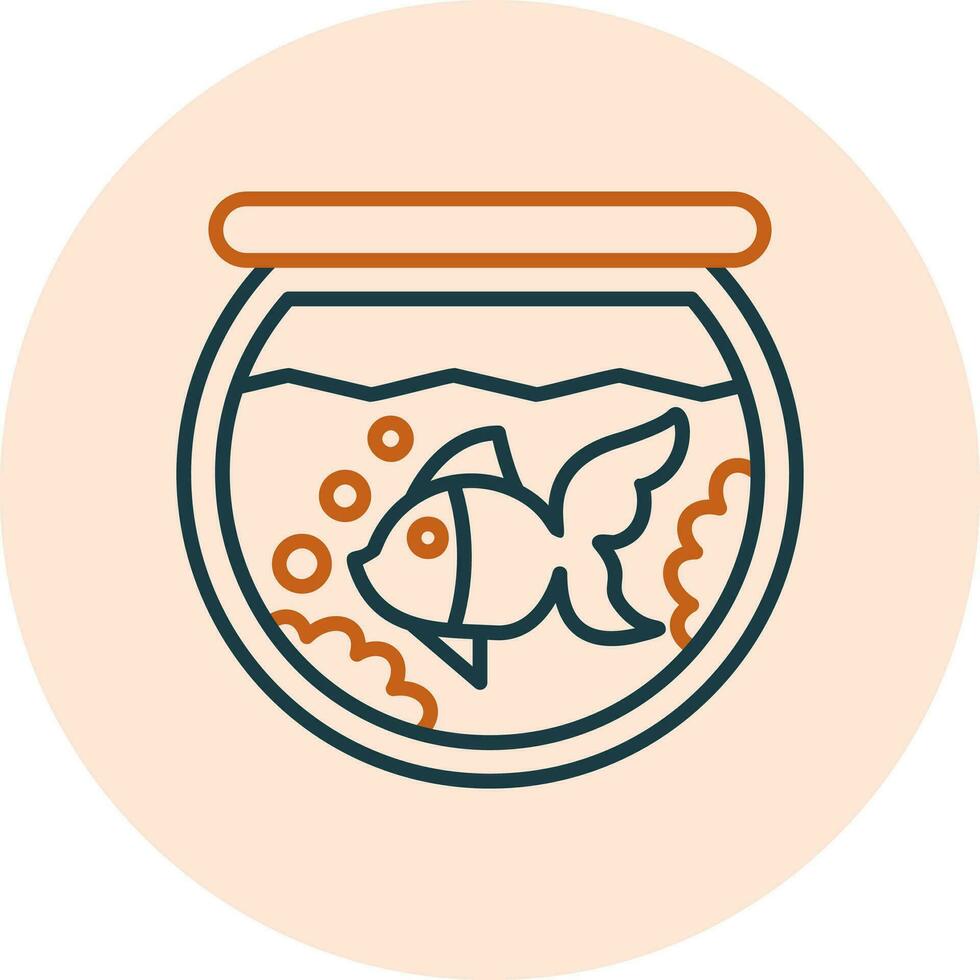 fish bowl Vector Icon