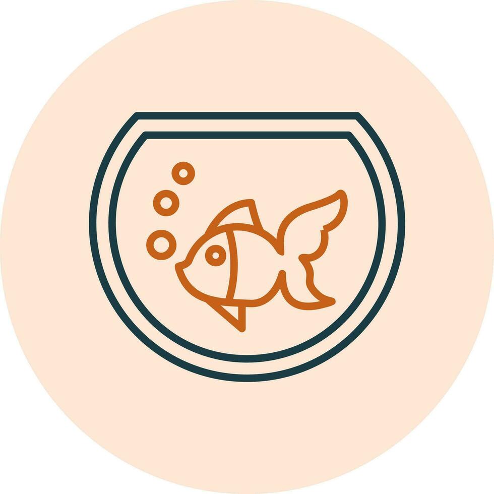 fish bowl Vector Icon