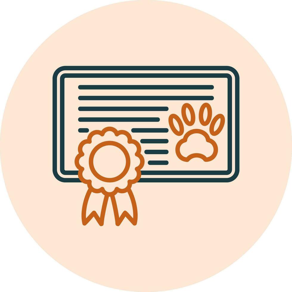 icono de vector de certificado