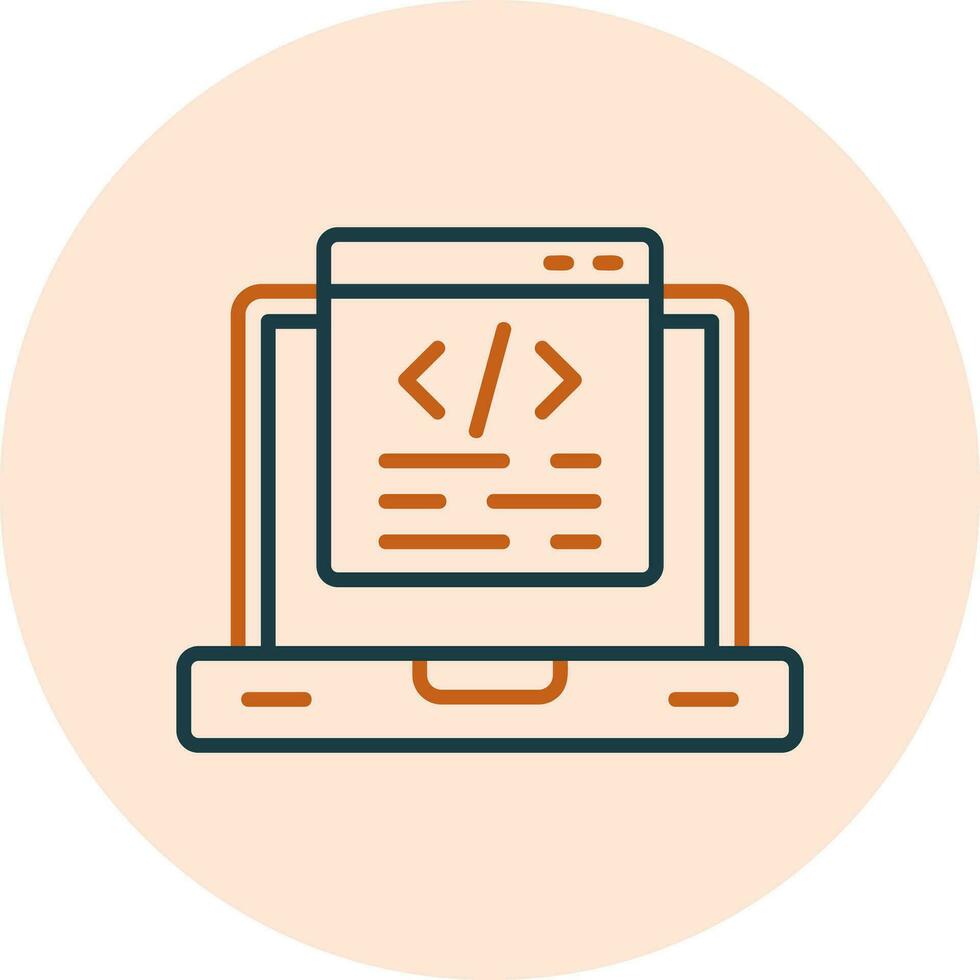 icono de vector de programación