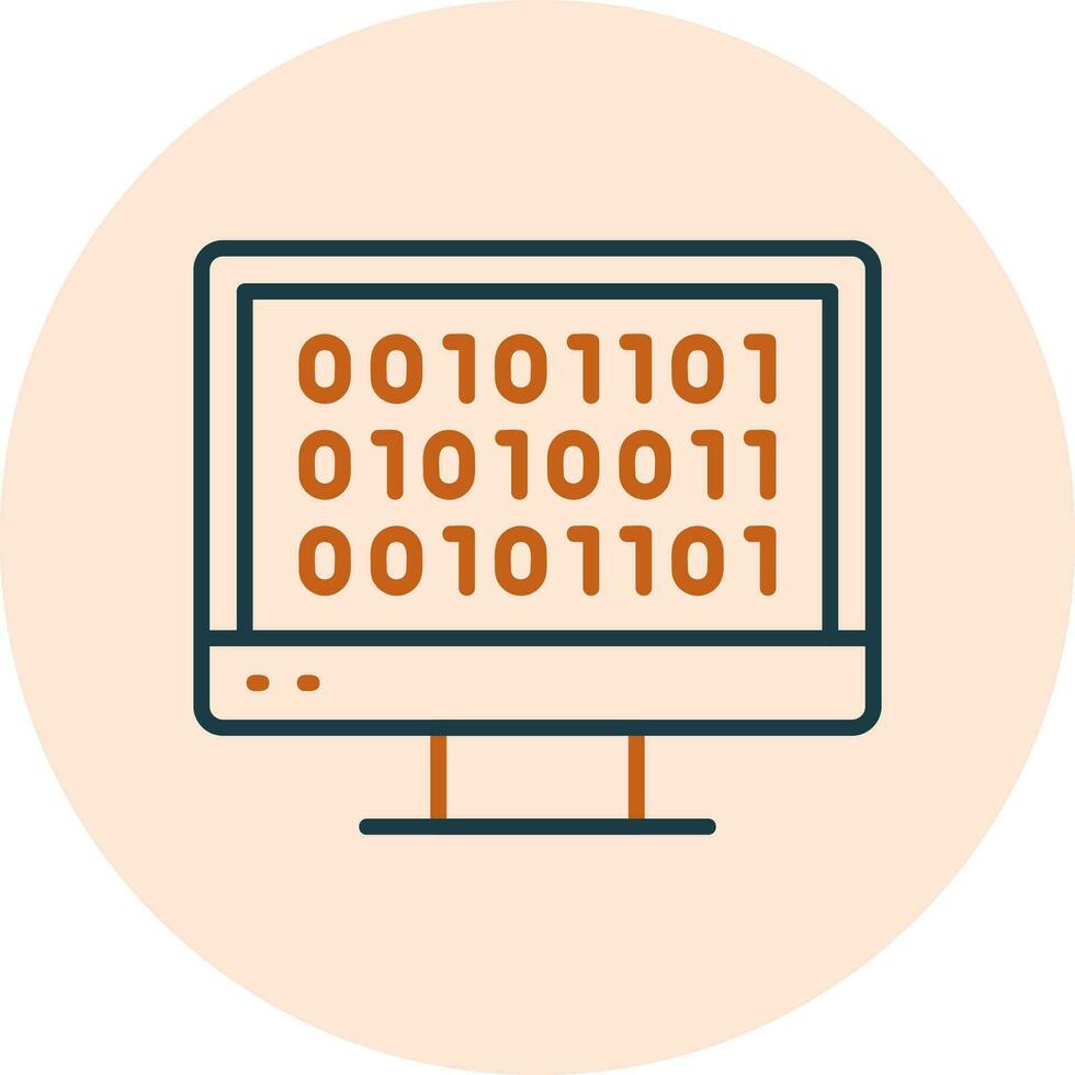 Binary Code Vector Icon
