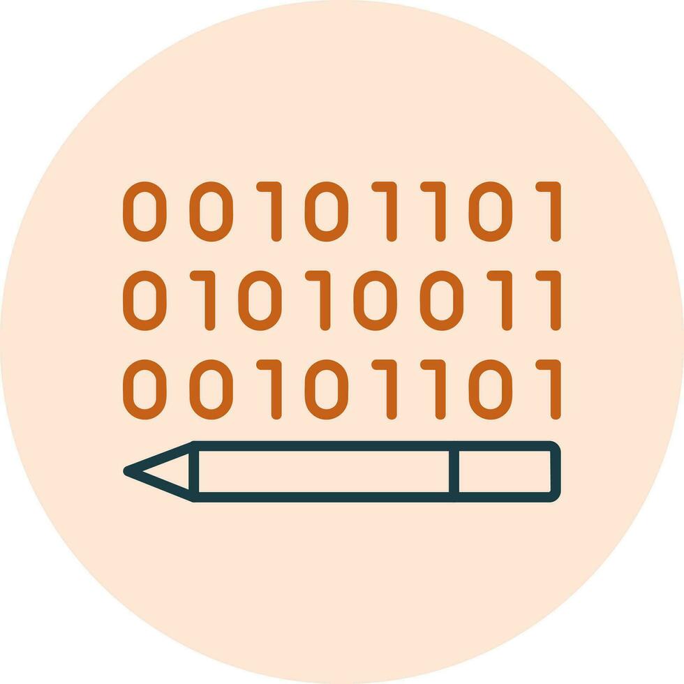 Binary Code Vector Icon