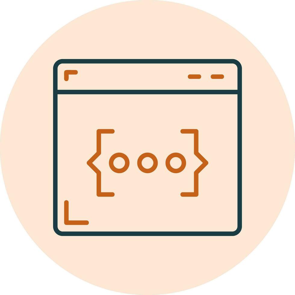 icono de vector de codificación