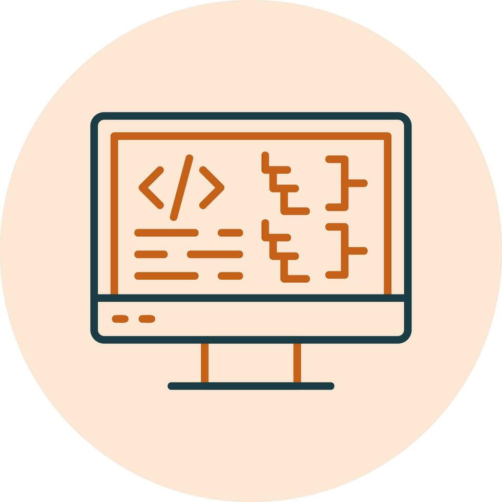 Computer Vector Icon