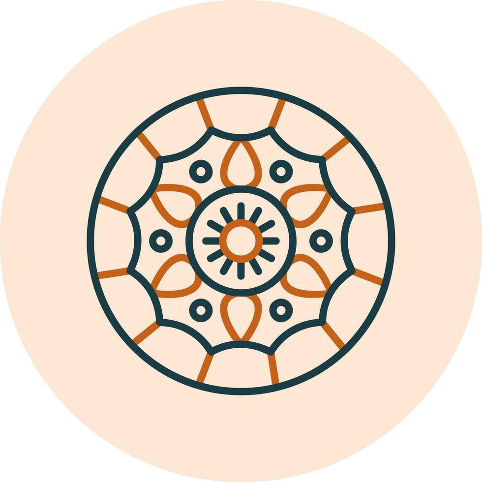 icono de vector de mandala