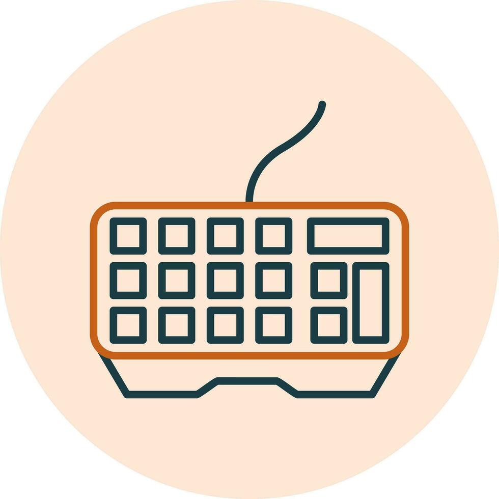 icono de vector de teclado