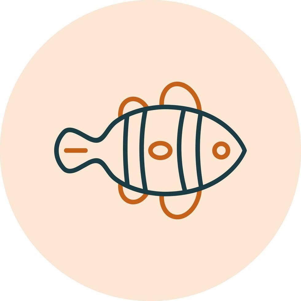 Clown Fish Vector Icon