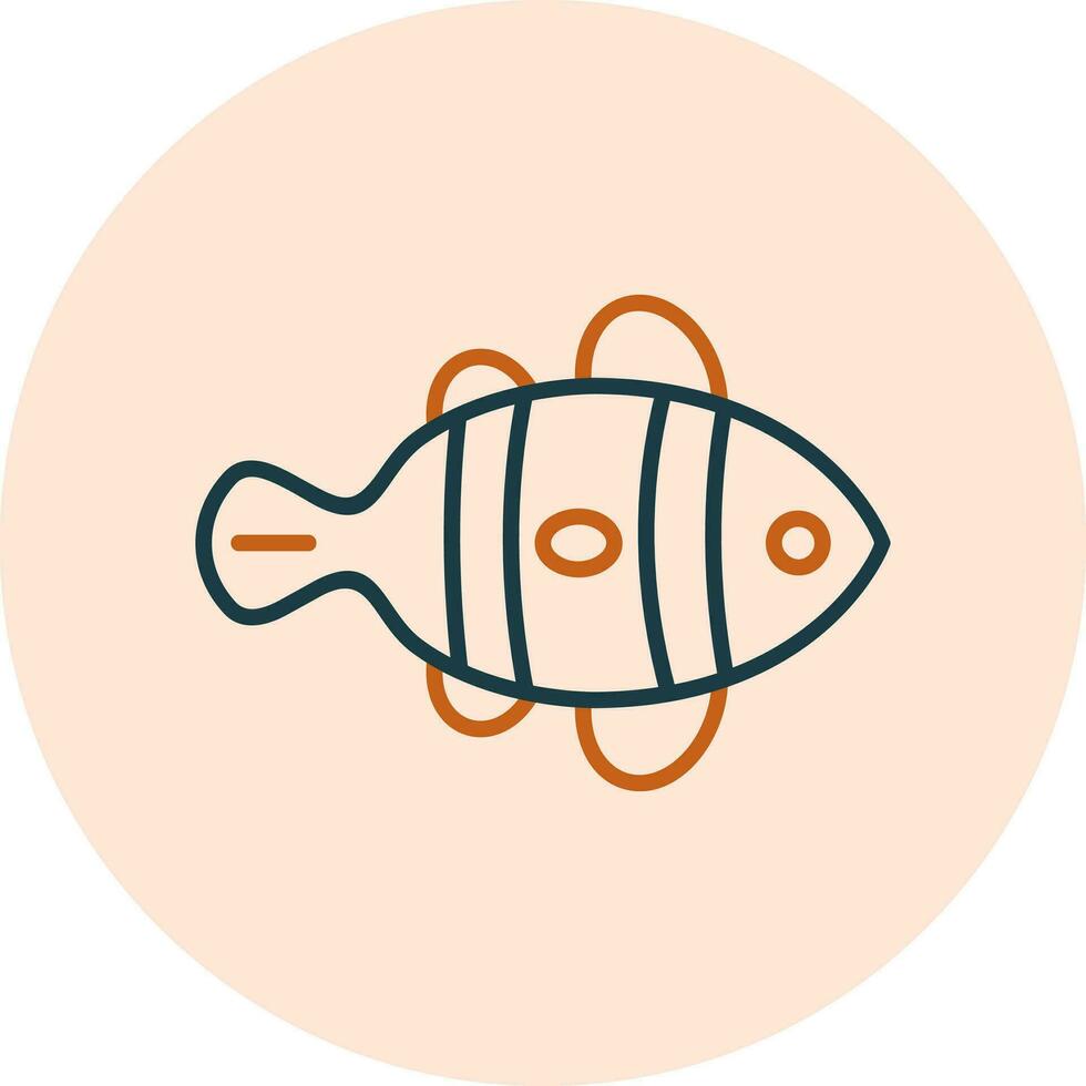 Clown Fish Vector Icon