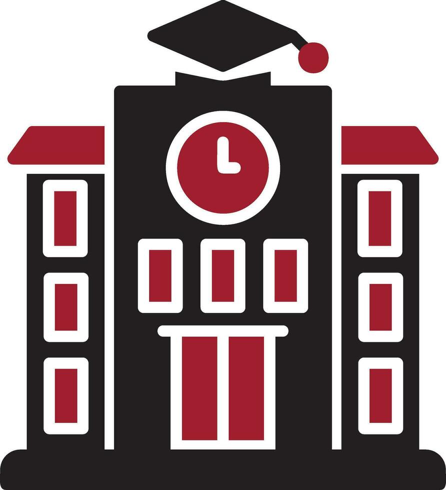 icono de vector de universidad