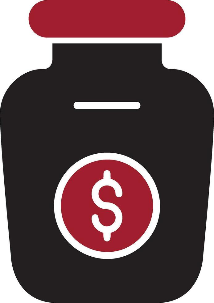 Money Jar Vector Icon