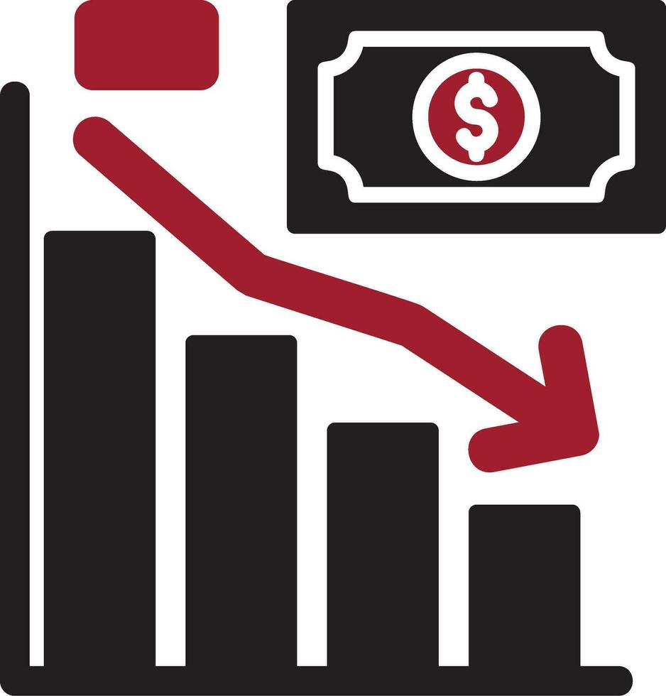 Down Graphic Vector Icon