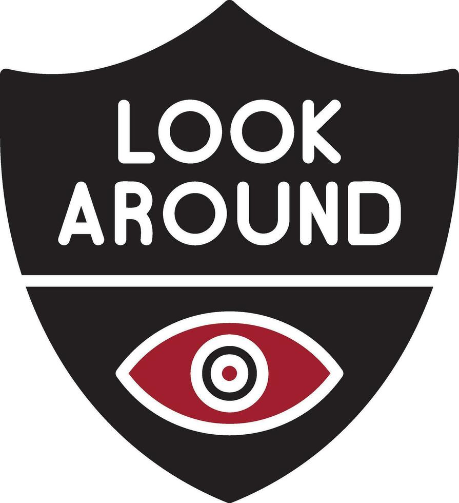 Look Around Vector Icon
