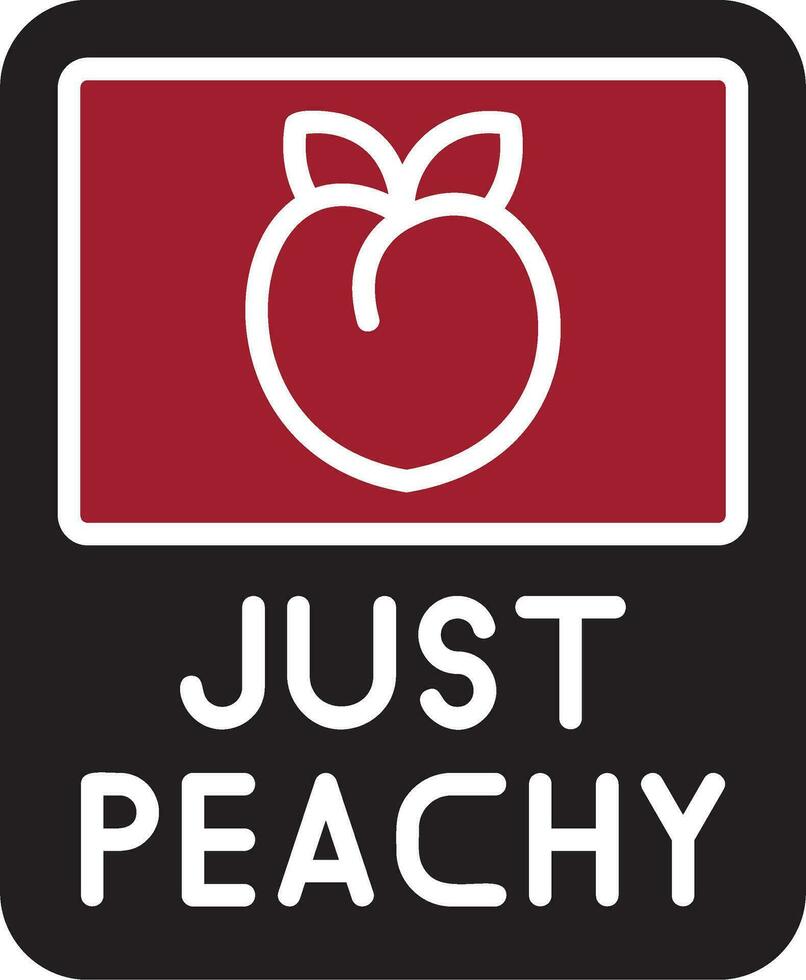 Just Peachy Vector Icon