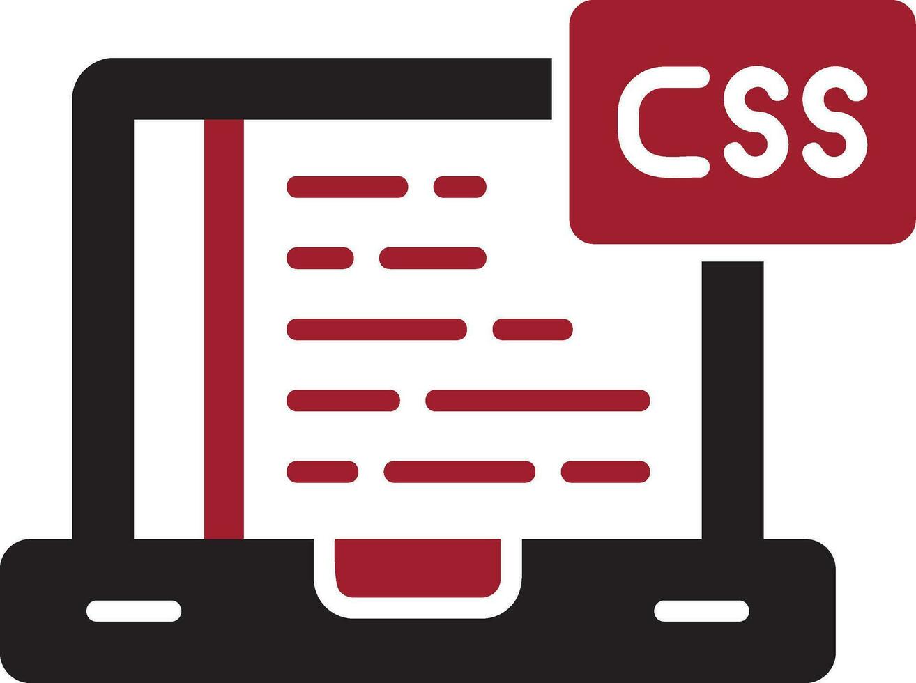 icono de vector de css