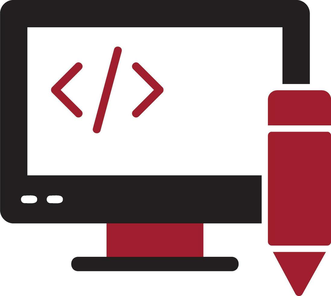 Edit Code Vector Icon