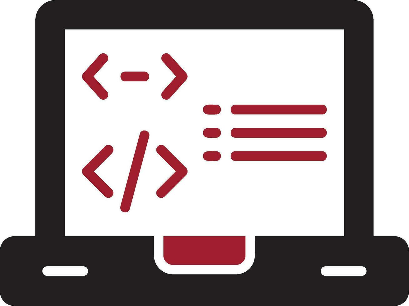 icono de vector de programación
