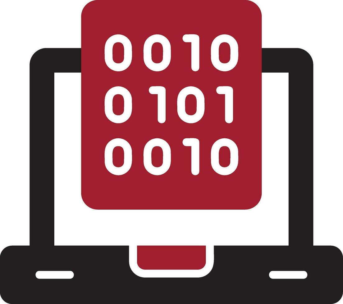 Binary Data Vector Icon