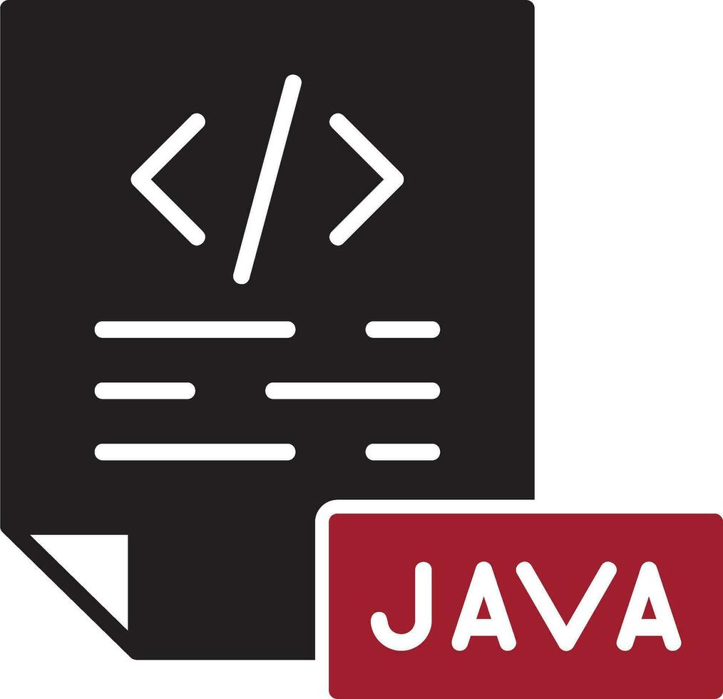 icono de vector de java