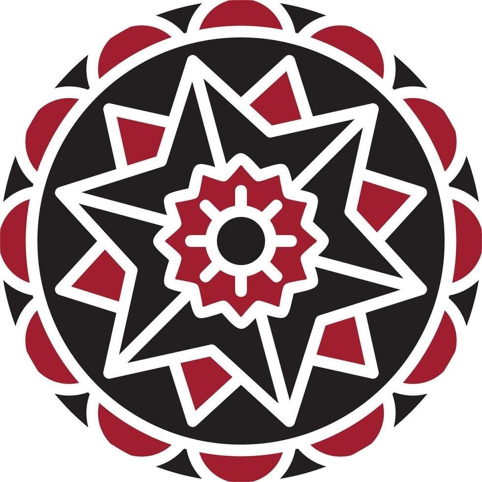 icono de vector de mandala