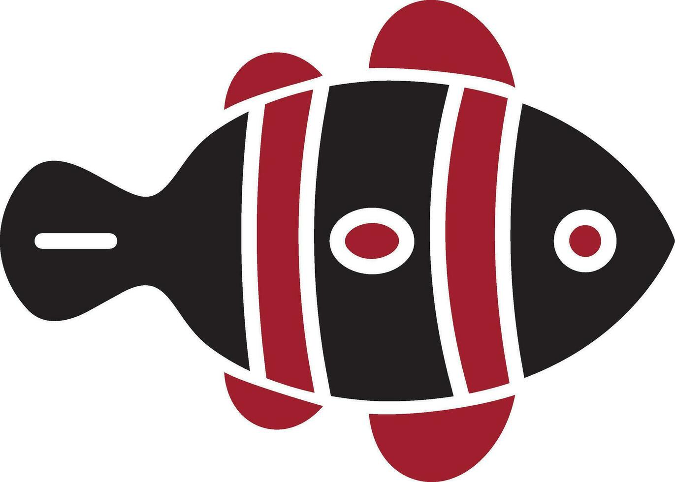 Clown Fish Vector Icon