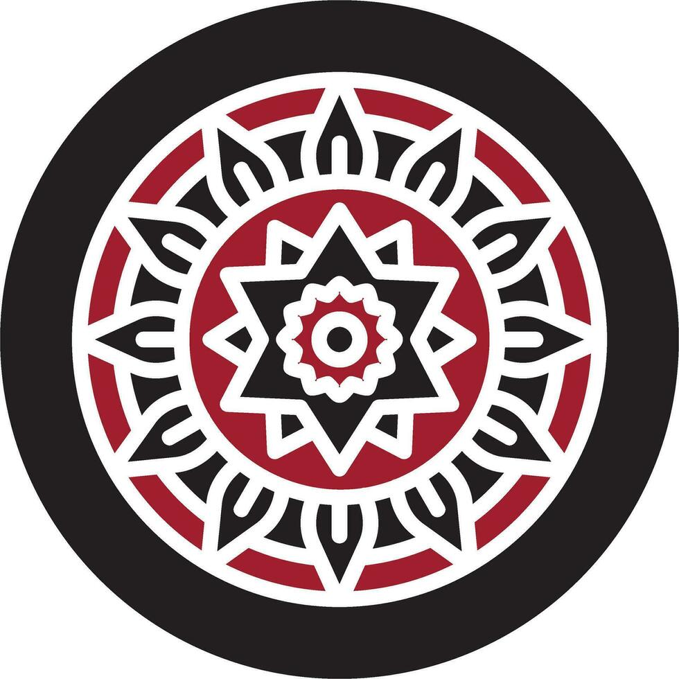 icono de vector de mandala