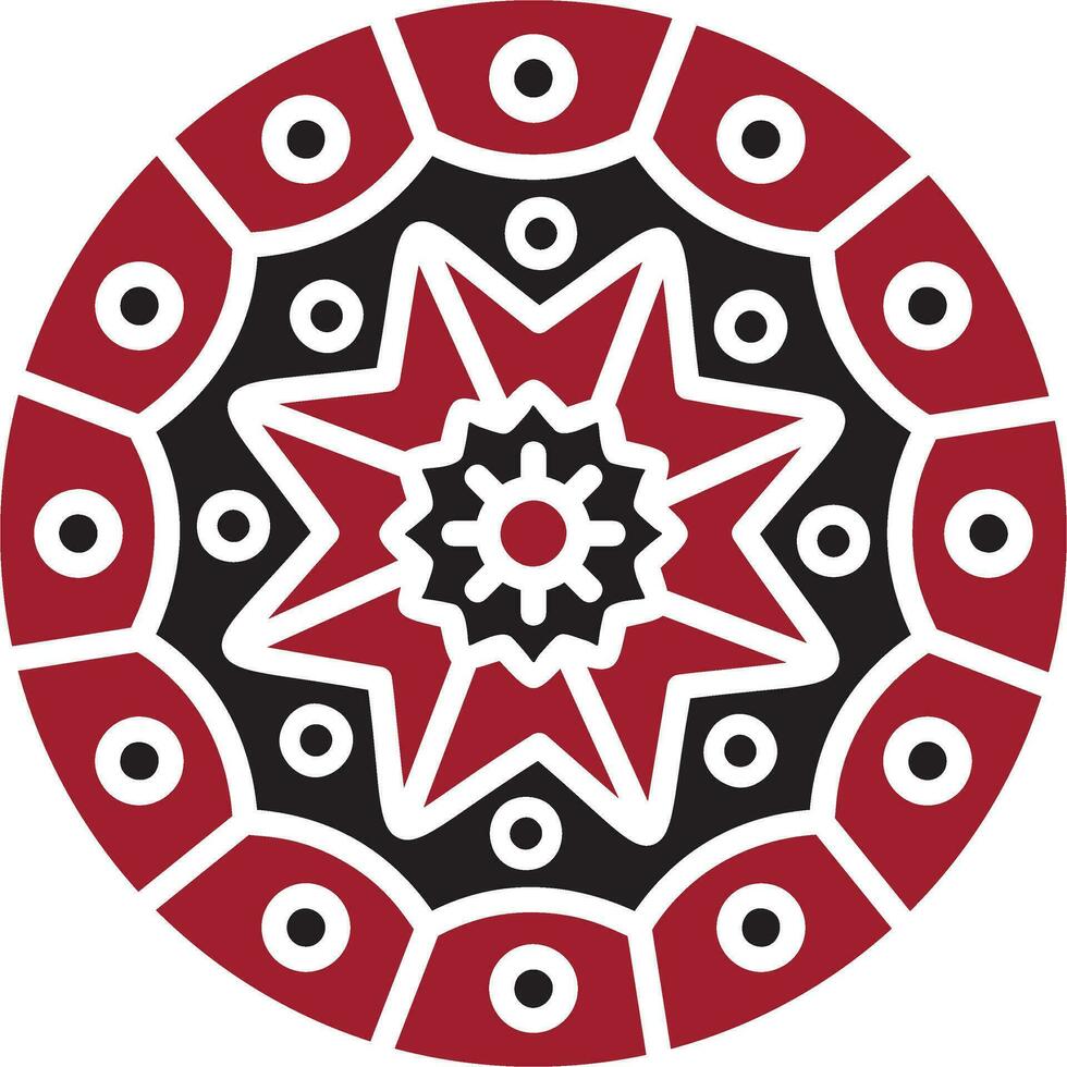 icono de vector de mandala