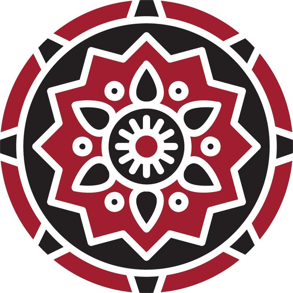 icono de vector de mandala