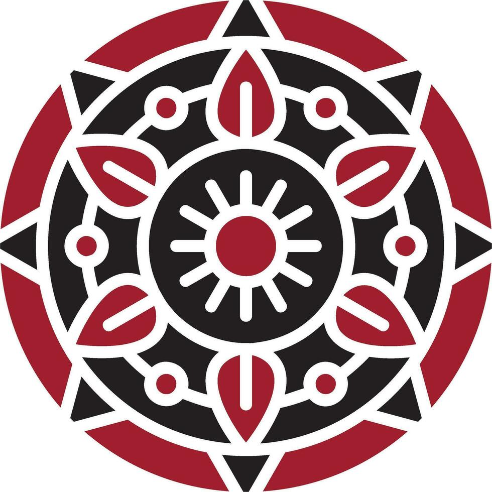 icono de vector de mandala