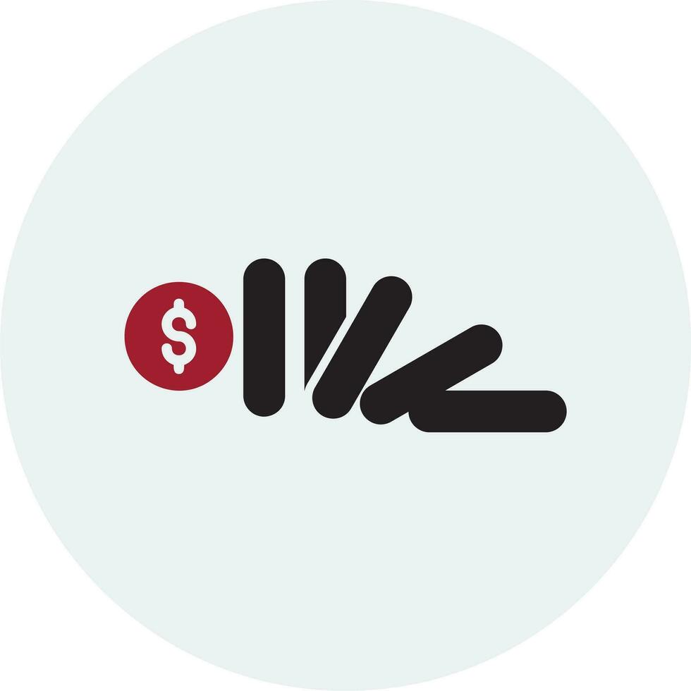 Domino Effect Vector Icon