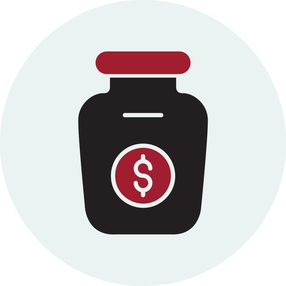 Money Jar Vector Icon