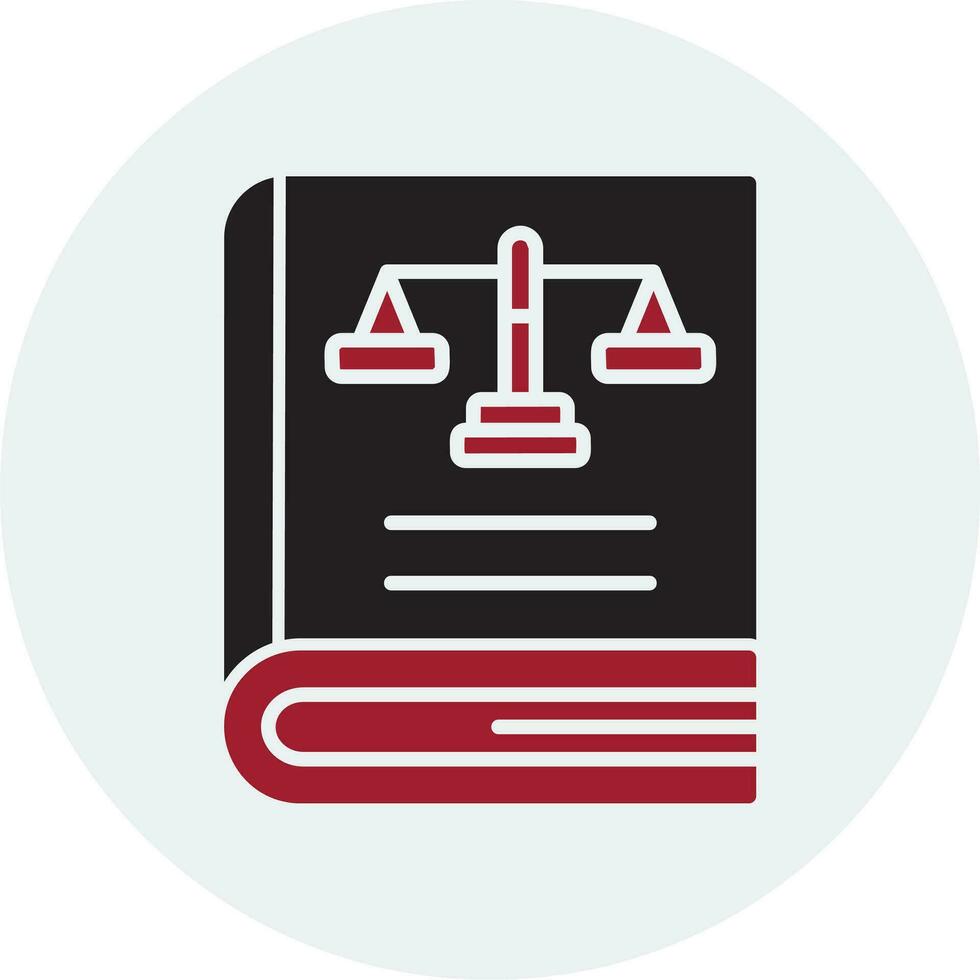 Law Book Vector Icon