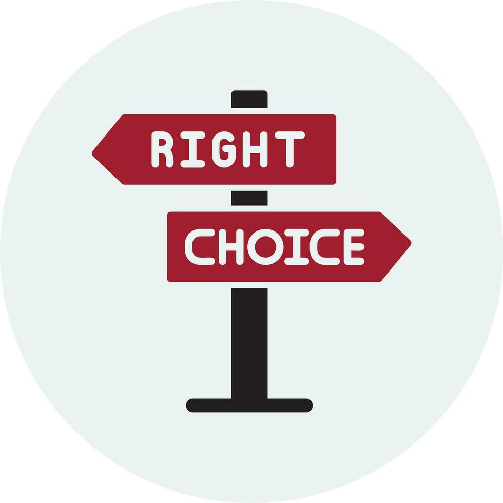 Right Choice Vector Icon