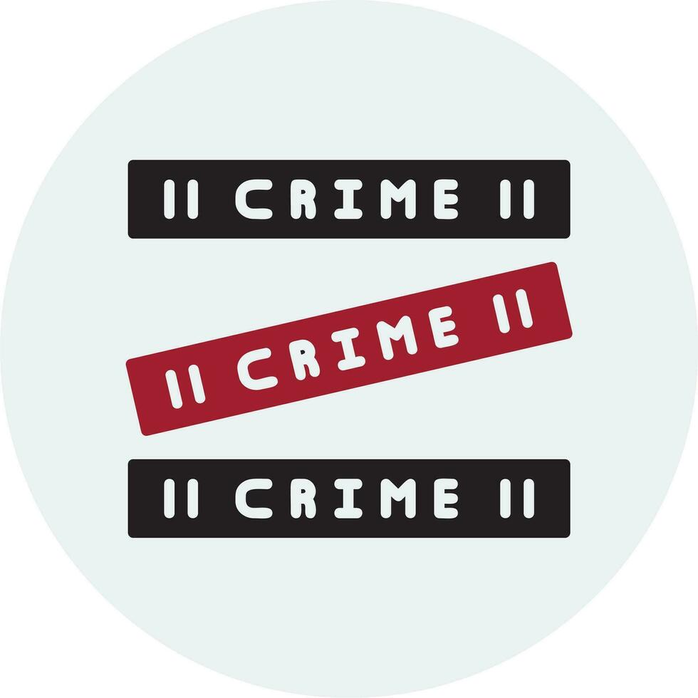 crimen escena vector icono