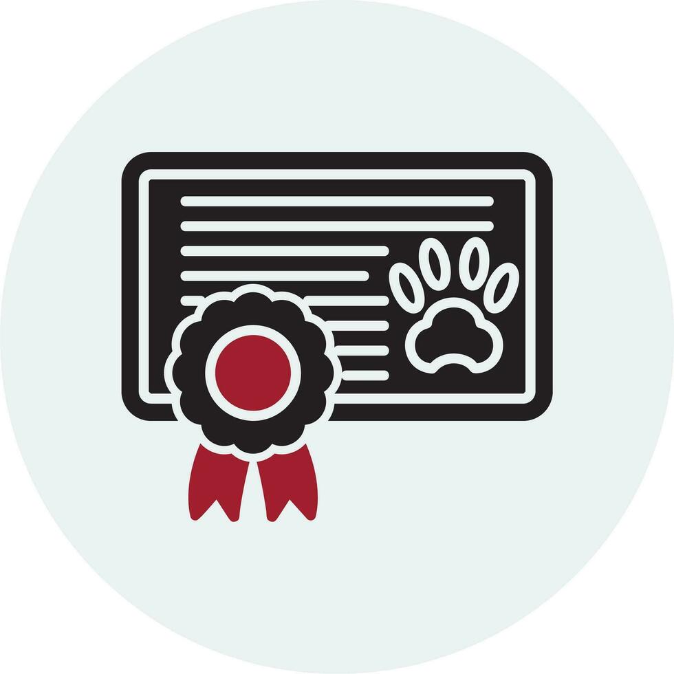 icono de vector de certificado