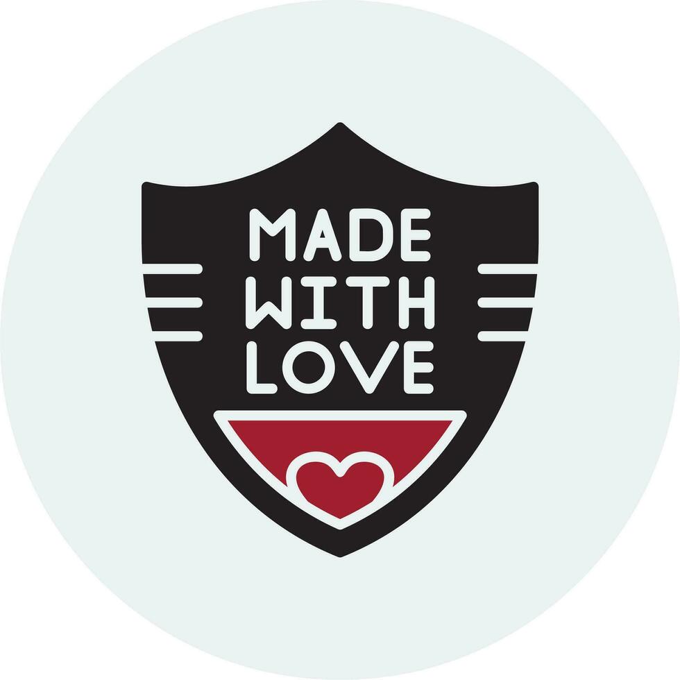 Made With Love Vector Icon