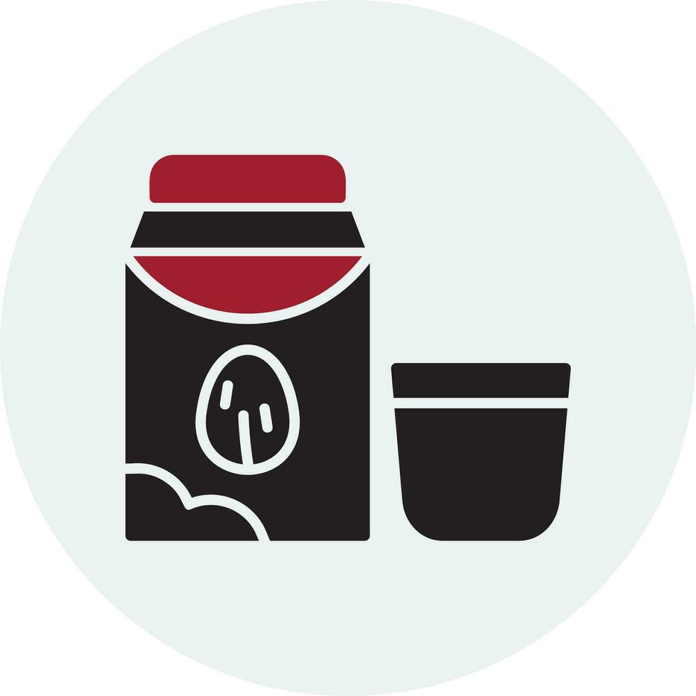 almond milk Vector Icon