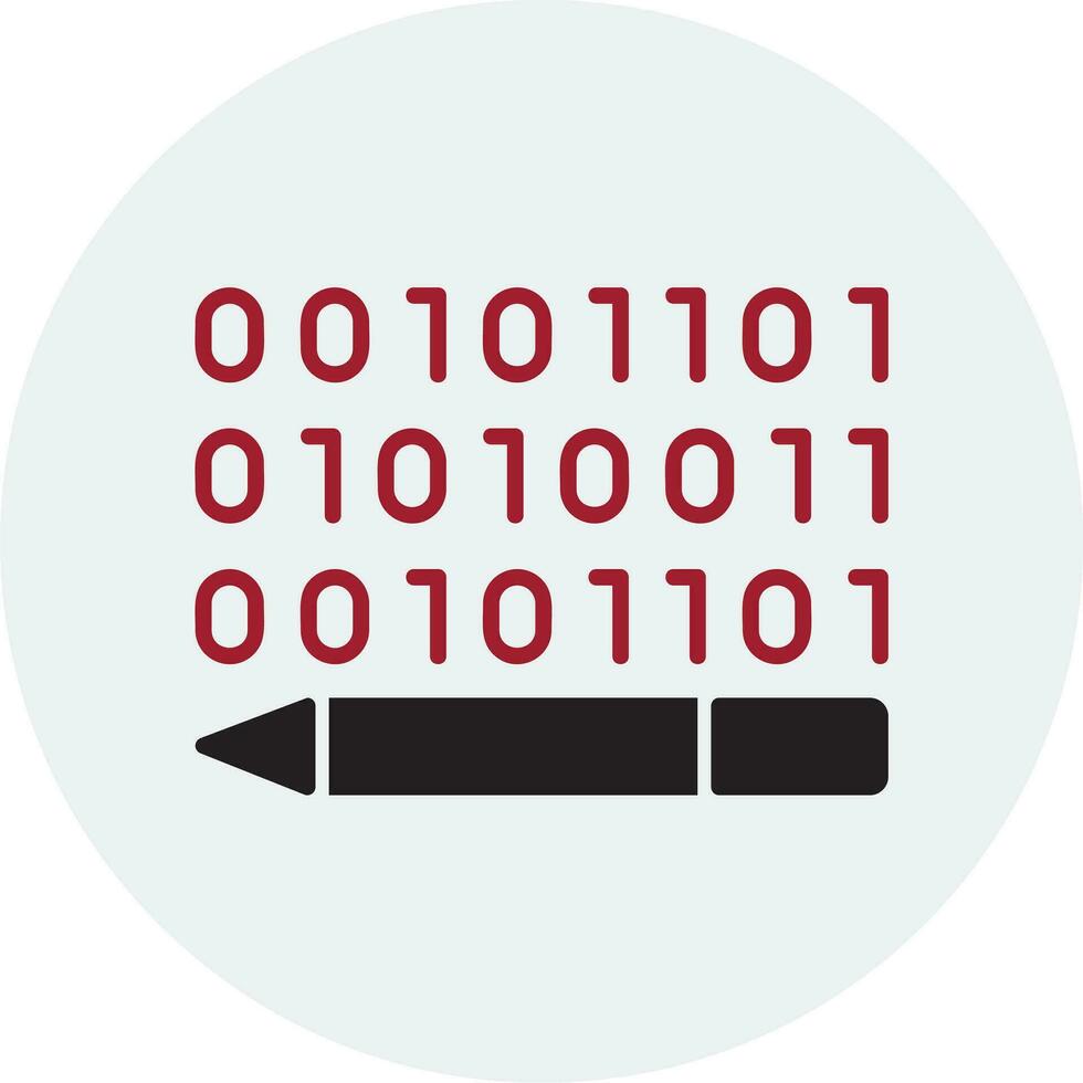 Binary Code Vector Icon