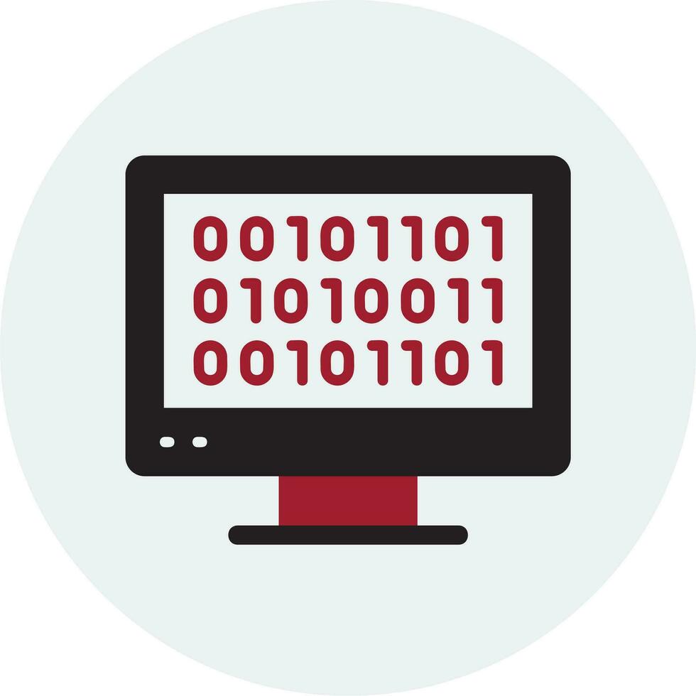 Binary Code Vector Icon