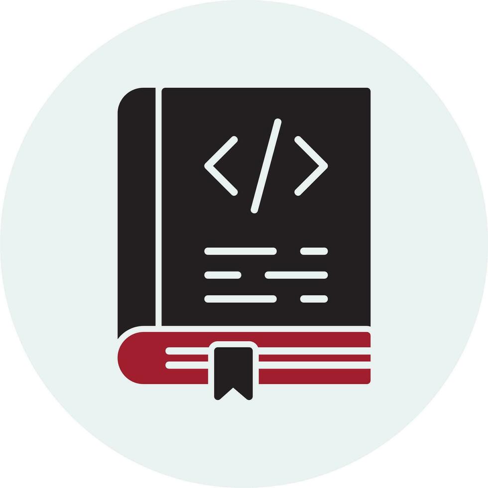 Coding Book Vector Icon